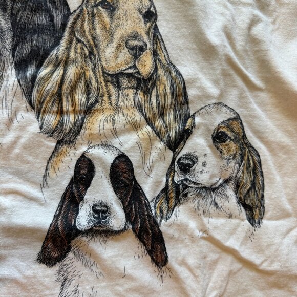VINTAGE ENGLISH COCKER SPANIEL CALIFORNIA DESIGNS TSHIRT LARGE - Picture 7 of 9